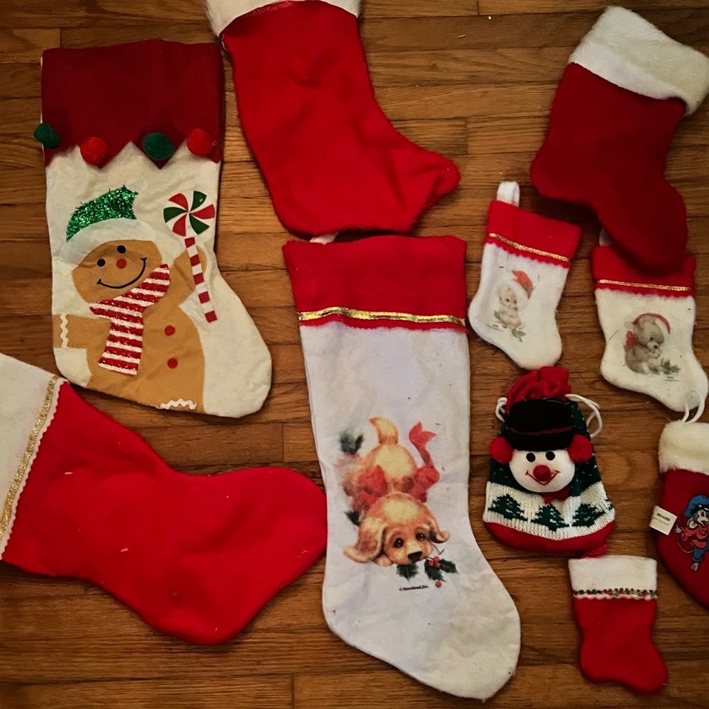Festive Christmas Stockings Set